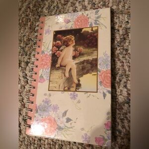 Bessie Pease Gutmann design Floral Spiral Journal/Notebook with Cherub Design